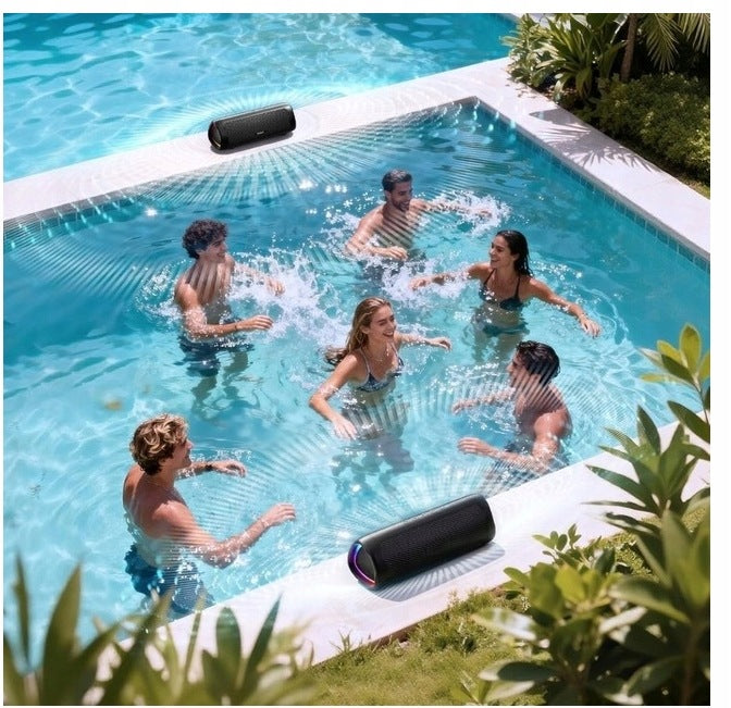 X-GO Bluetooth 5.3 IPX5 20h LED TWS Waterproof Wireless Speaker Packaging status original