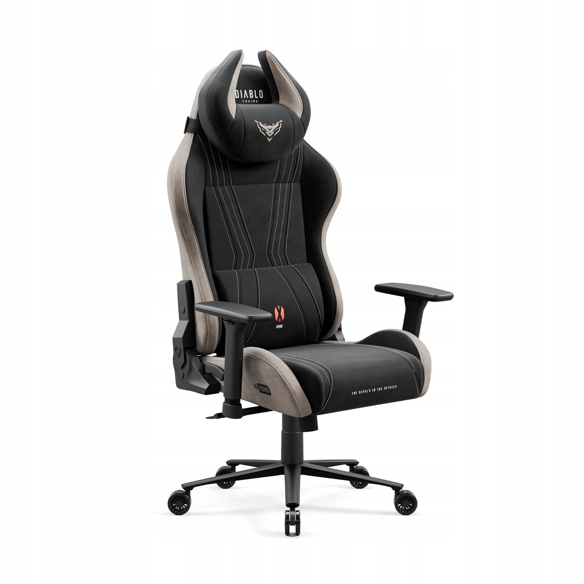 X-Horn 2.0 Normal Size Gaming Chair, DIABLO Camel Black-Grey