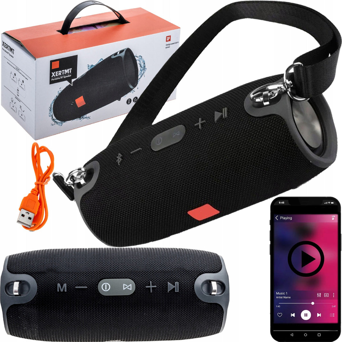 X Temre Powerful Mobile Speaker Wireless Bluetooth Boombox 40W