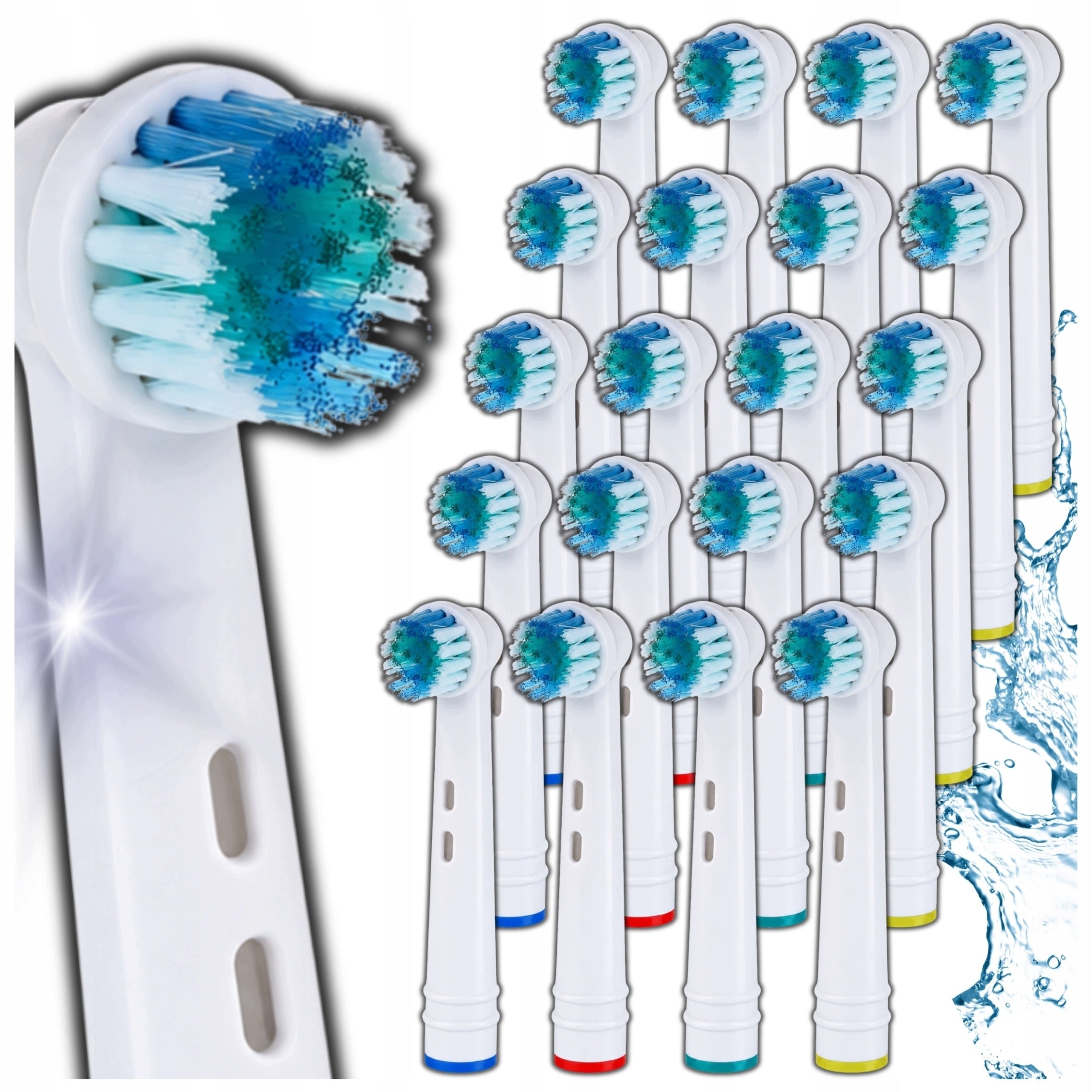 X20 TIPS FOR TOOTHBRUSH ORAL-B ELECTRIC BRAUN ORAL B SET OF 20PCS.