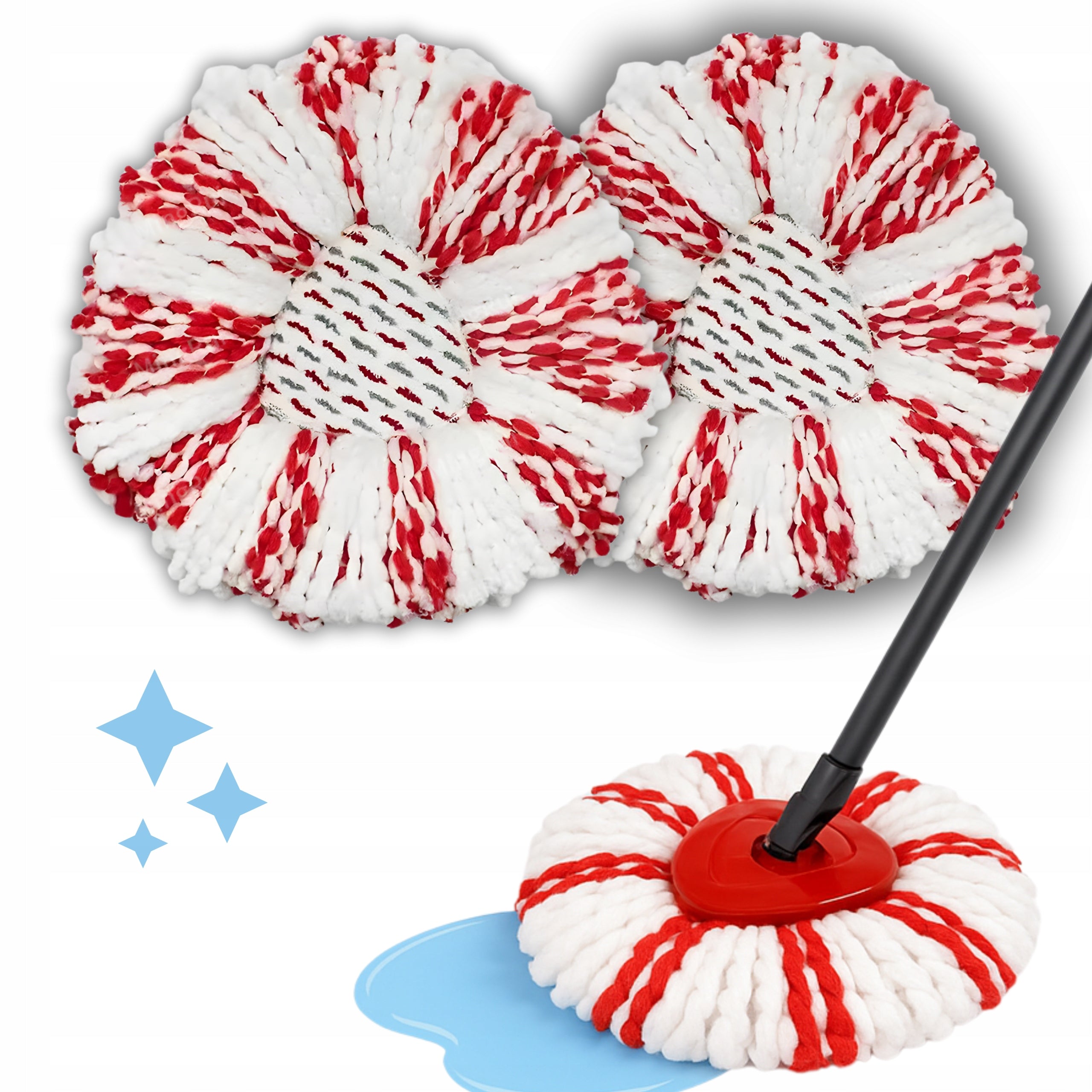 X3 ROTARY MOP INSERT VILEDA TURBO MOPPING 3IN1 ABSORBENT NEW MODEL Manufacturer code WKŁAD DO MOPA OBROTOWEGO VILEDA TURBO 3W1