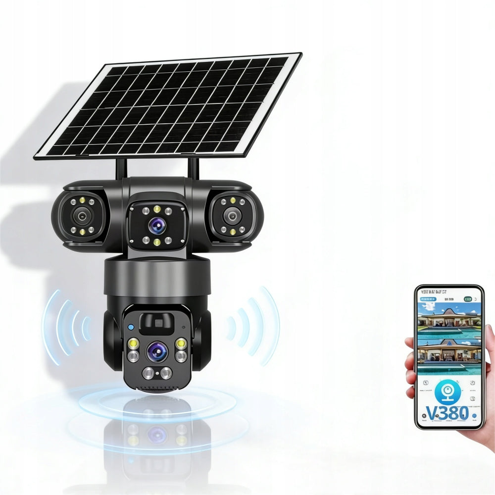 X4-WIFI 4K High Quality Outdoor Dual Lens Solar Camera