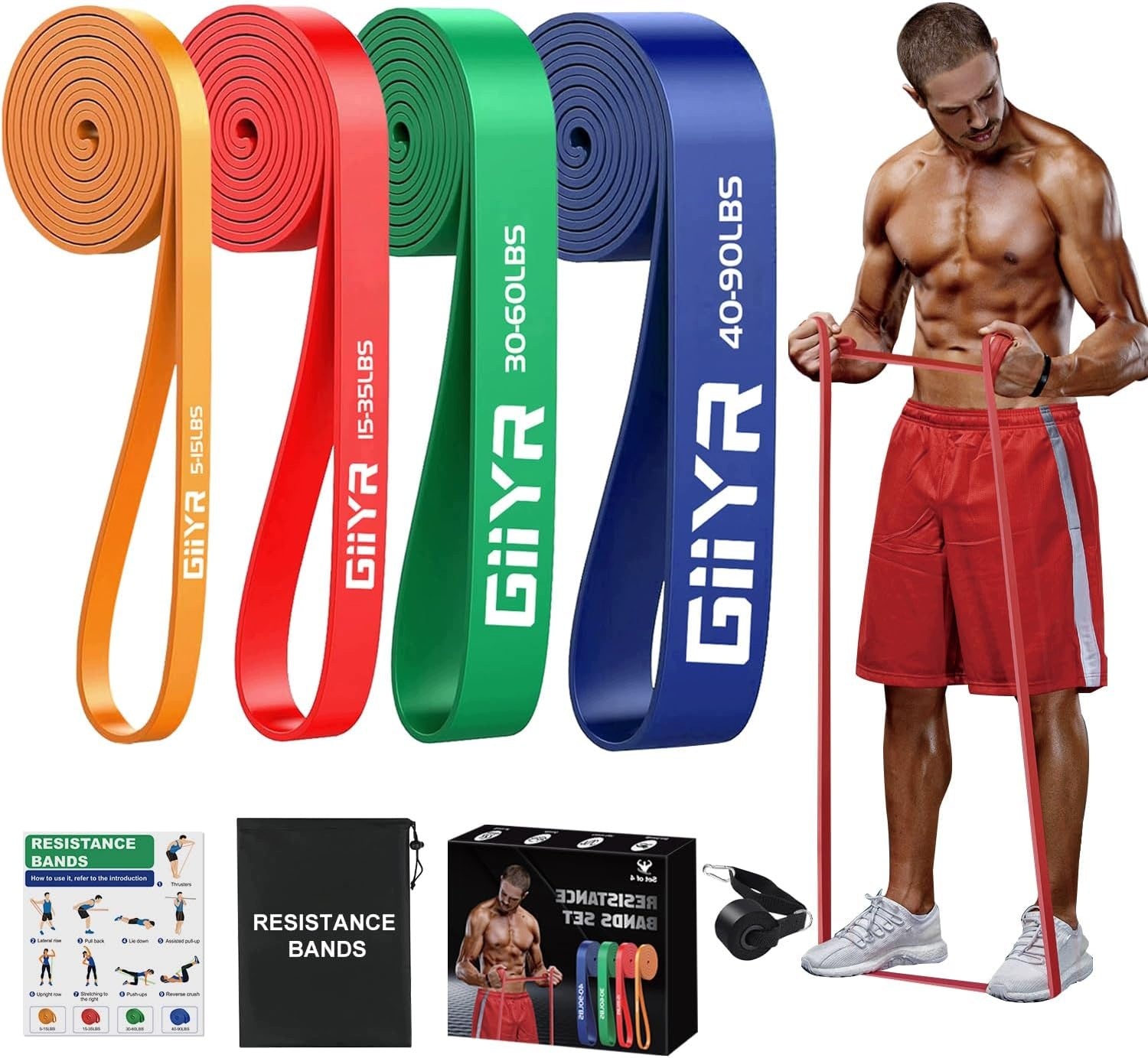 X4588 GIIYR Band Set,Resistance Rubber 4 PCS