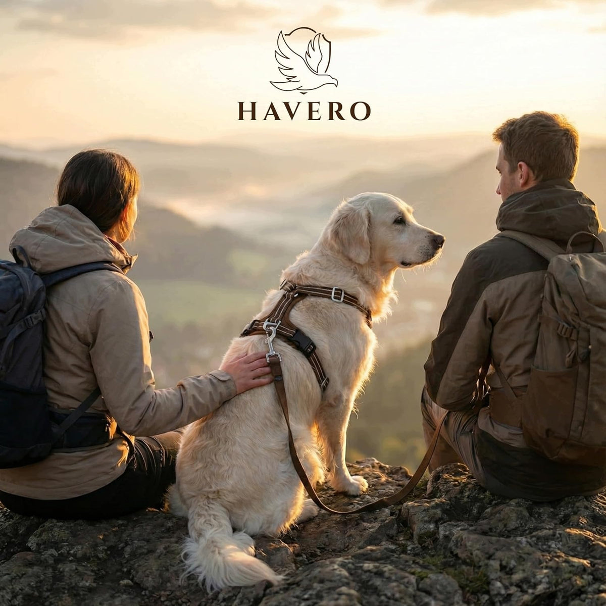 X938 HAVERO Pressure-Free Dog Harness No-Pull Reflective Brown R.L Manufacturer code 4270004849967