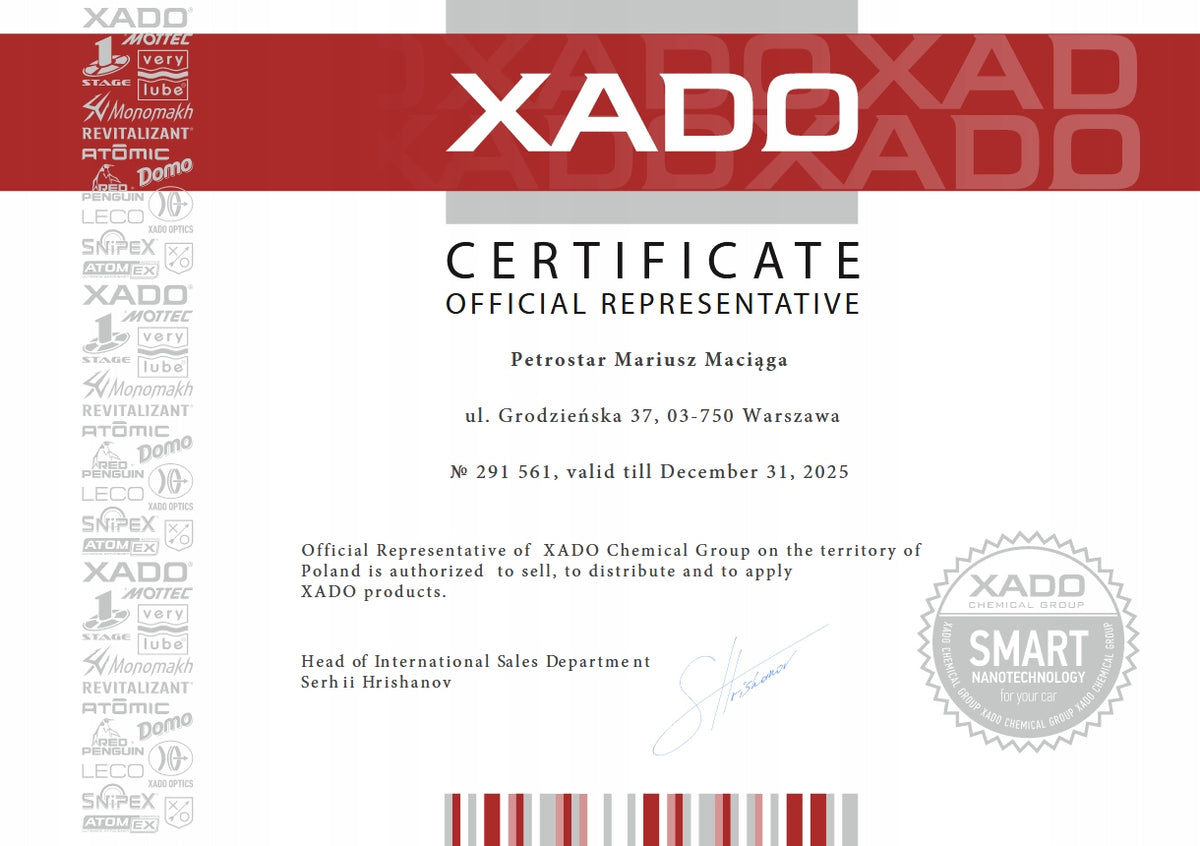 XADO ATOMIC OIL C3 RED BOOST 5W40 5L Packaging status original