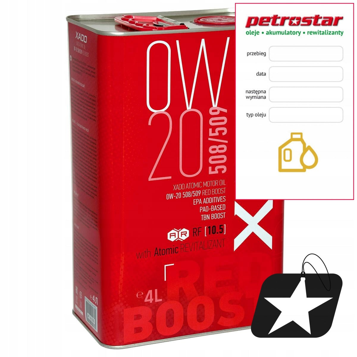 XADO ATOMIC OIL RED BOOST 0W20 508/509 4L