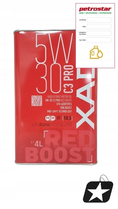 XADO RED BOOST C3 PRO 5W30 4L