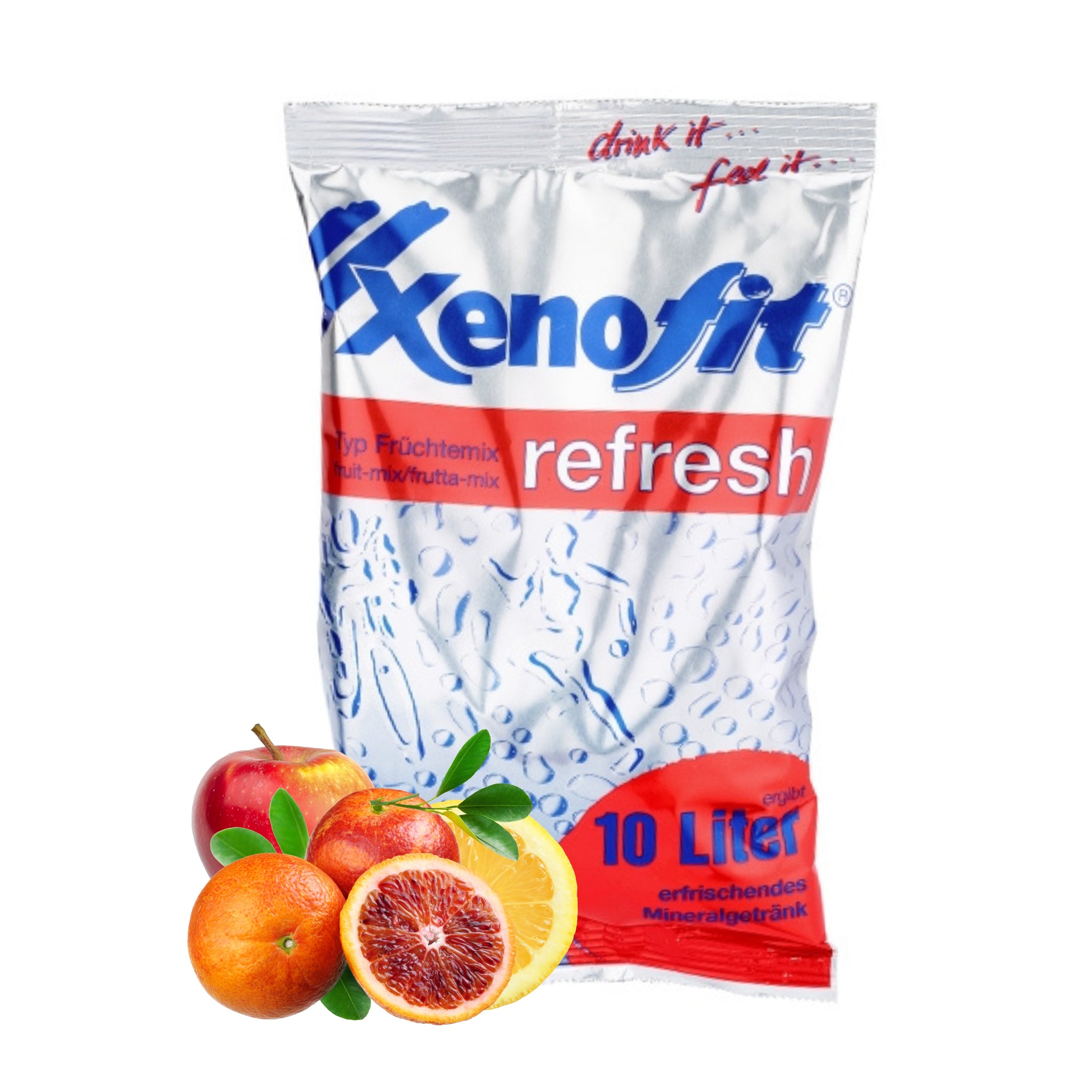 XENOFIT REFRESH MIX FRUIT MINERAL DRINK POWDER FOR ATHLETES 600 G