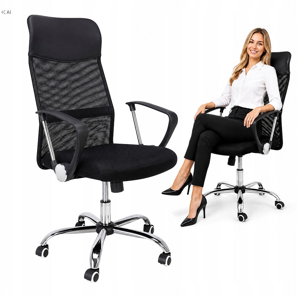 XENOS Ergonomic Mesh Office Chair Black Ventilated