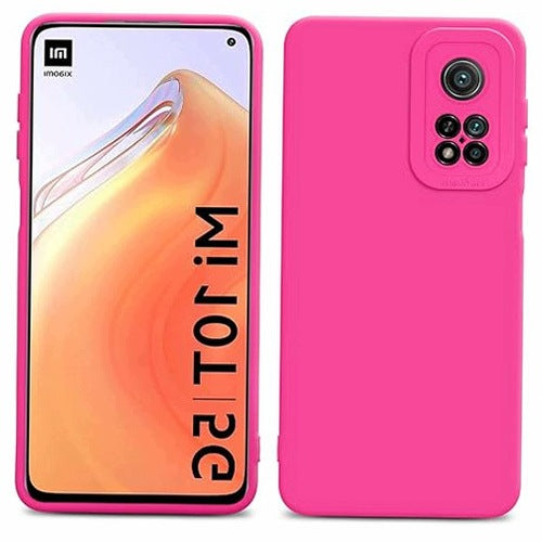 XIAOMI MI 10T PRO FLEXIBLE PINK silicone CASE for home