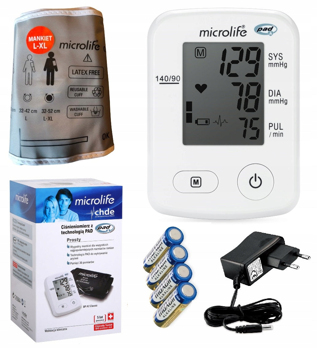 XL BLOOD PRESSURE MONITOR WITH LARGE CUFF FOR OBESE MICROLIFE BP A2 SHOULDER Medical device yes