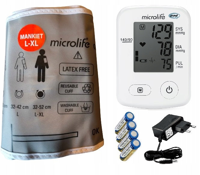 XL BLOOD PRESSURE MONITOR WITH LARGE CUFF FOR OBESE MICROLIFE BP A2 SHOULDER Packaging status original