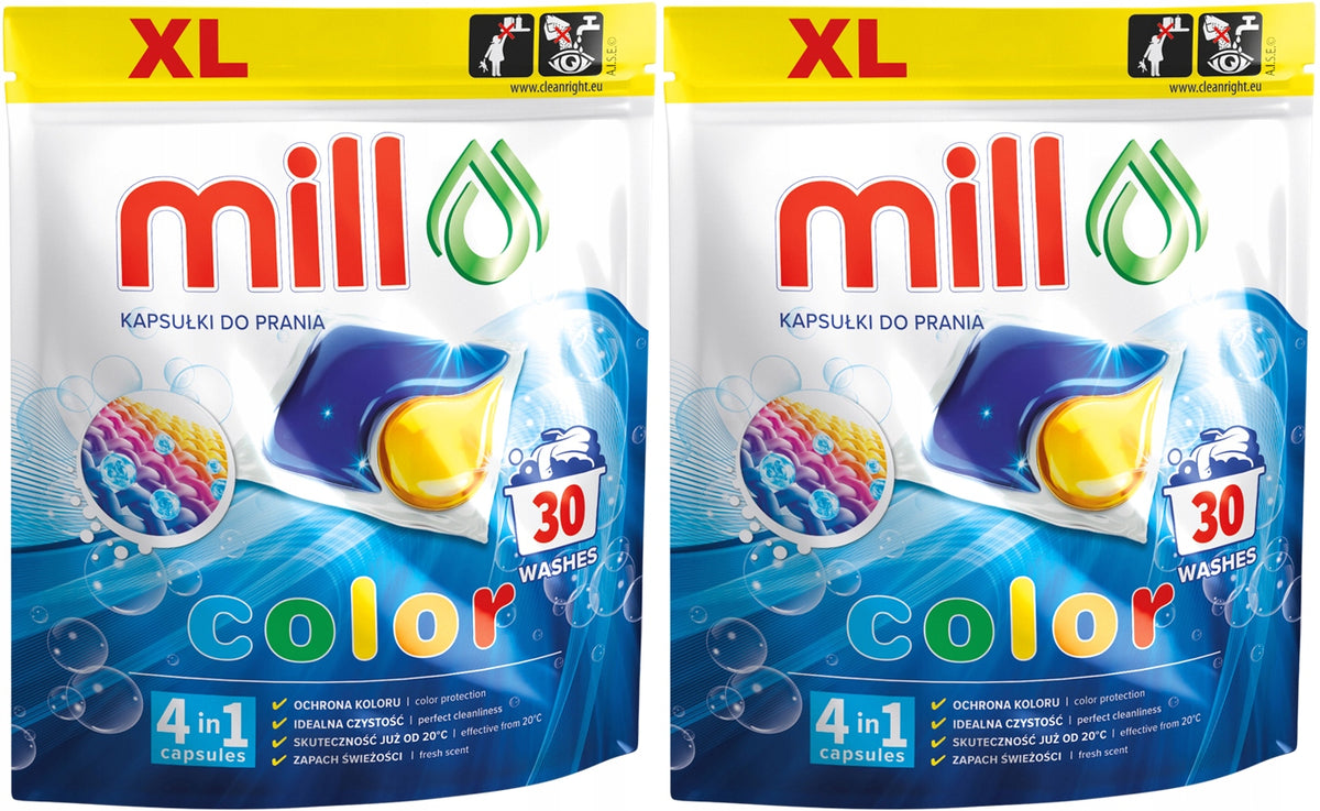 XL COLOR TWO-CHAMBER WASHING CAPSULES 4in1 60pcs