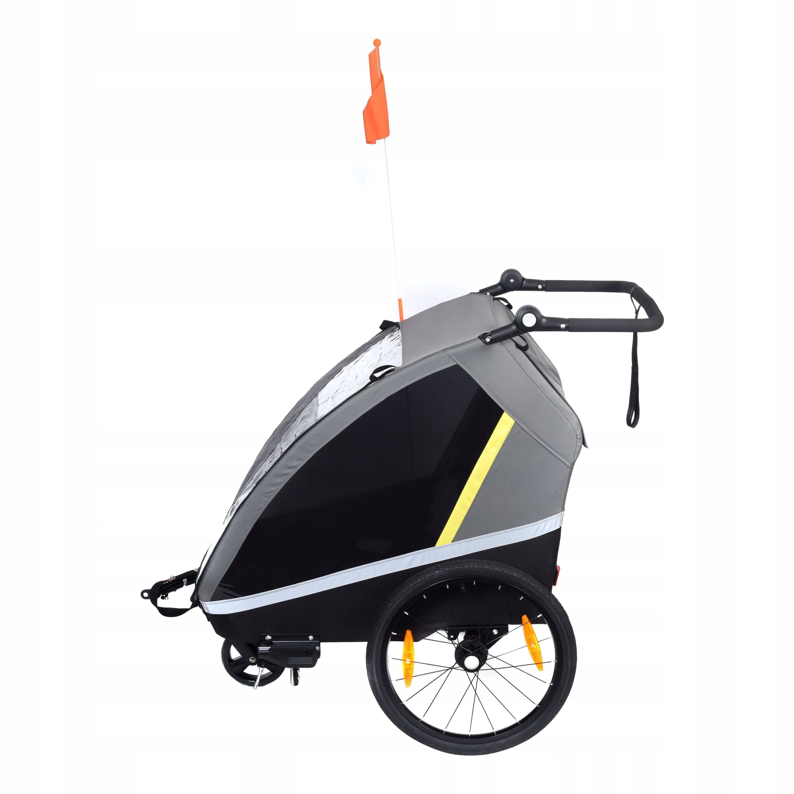 XL CUSHIONED LARGE BICYCLE TRAILER for 2 Children DOUBLE JOGGER For for kids