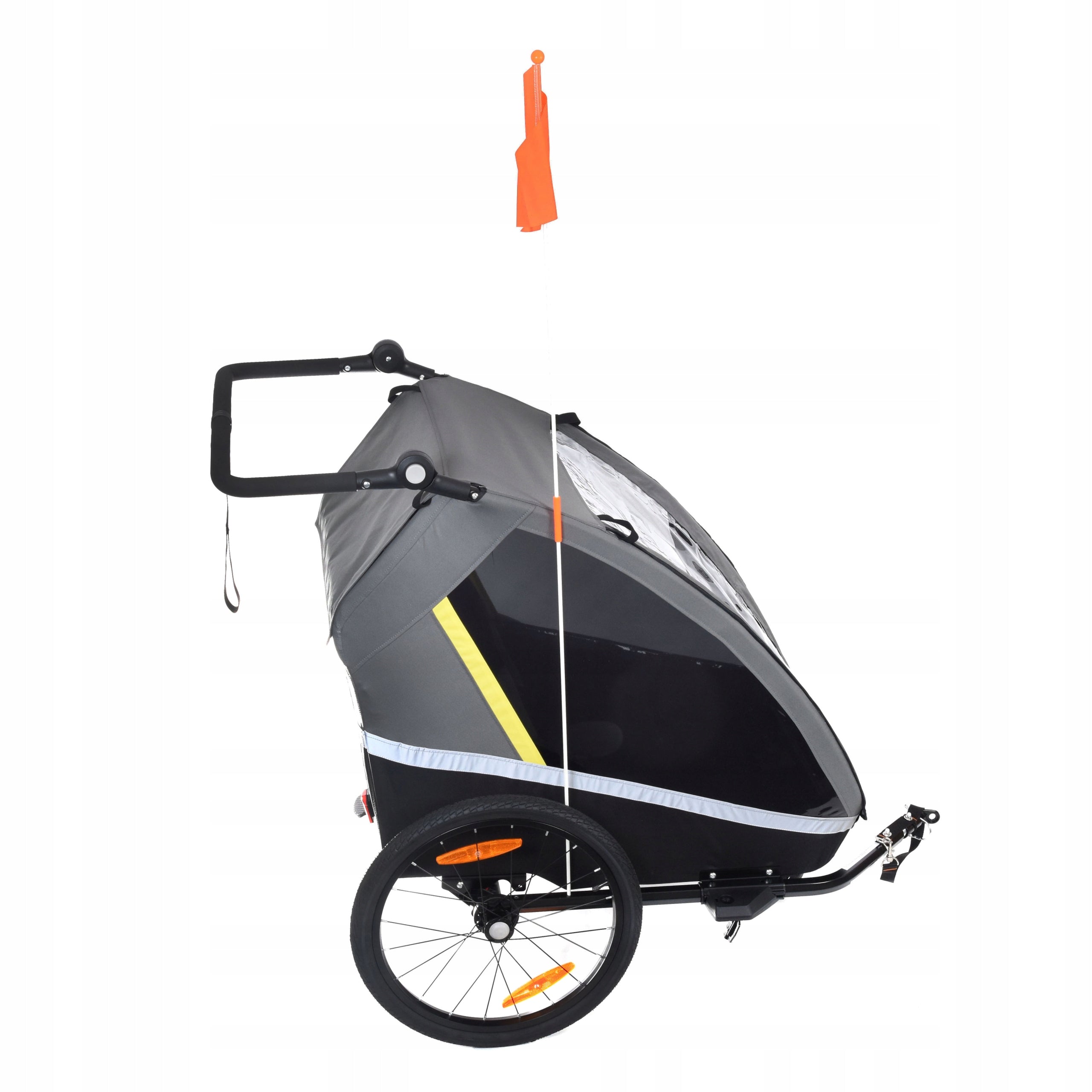 XL CUSHIONED LARGE BICYCLE TRAILER for 2 Children DOUBLE JOGGER Model 93510