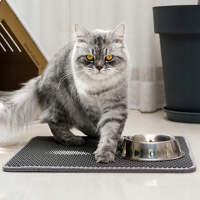 XL DOORMAT FOR CAT LITTER BOX 75x55 LITTER PAD GREY Packaging status original