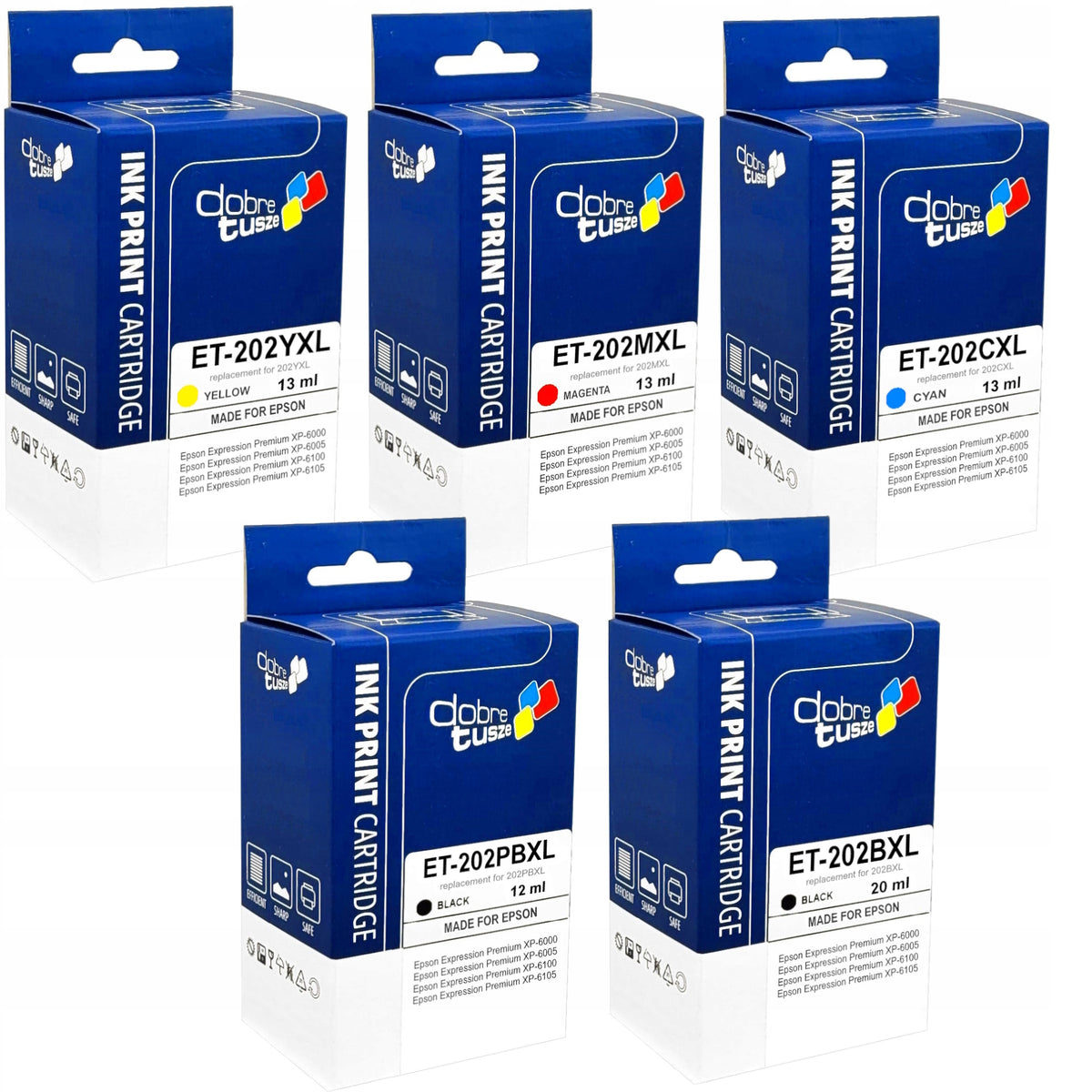XL INKS FOR EPSON EXPRESSION PREMIUM XP-6100 XP-6105 XP-6000 XP-6005 KIWI