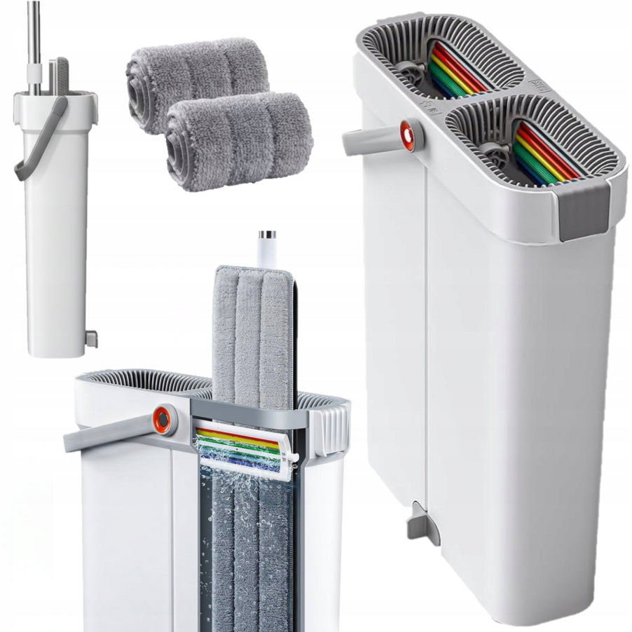 XL NARROW SLIM TWO-CHAMBER BUCKET WITH SQUEEZER + 2 CARTRIDGES 40 cm