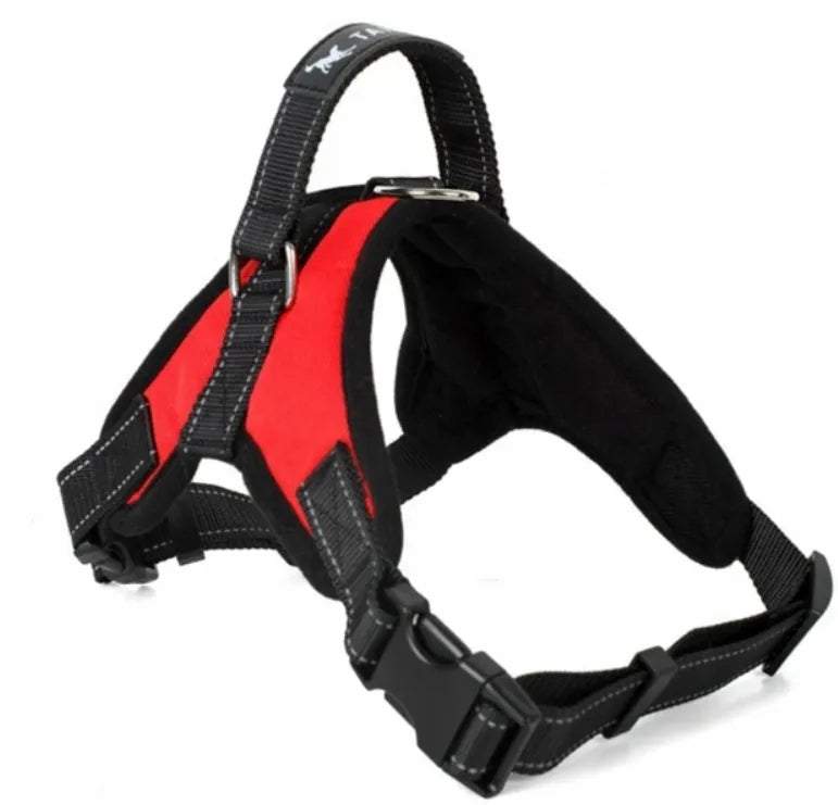 XL Red Harness for Dogs with PETSTORY Handles Large Breeds Packaging status original
