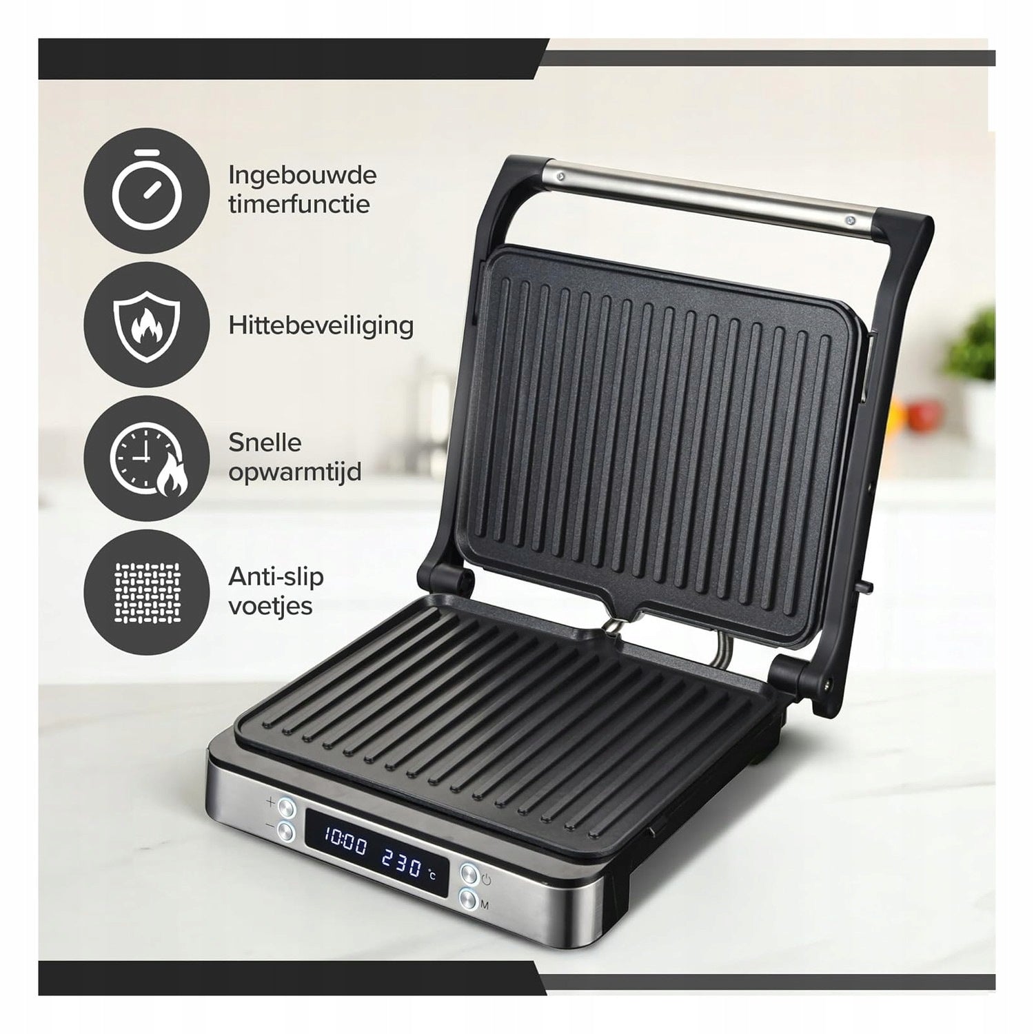 XL Sandwich Making Device With Timer and Temp Adjustment Brand no brand