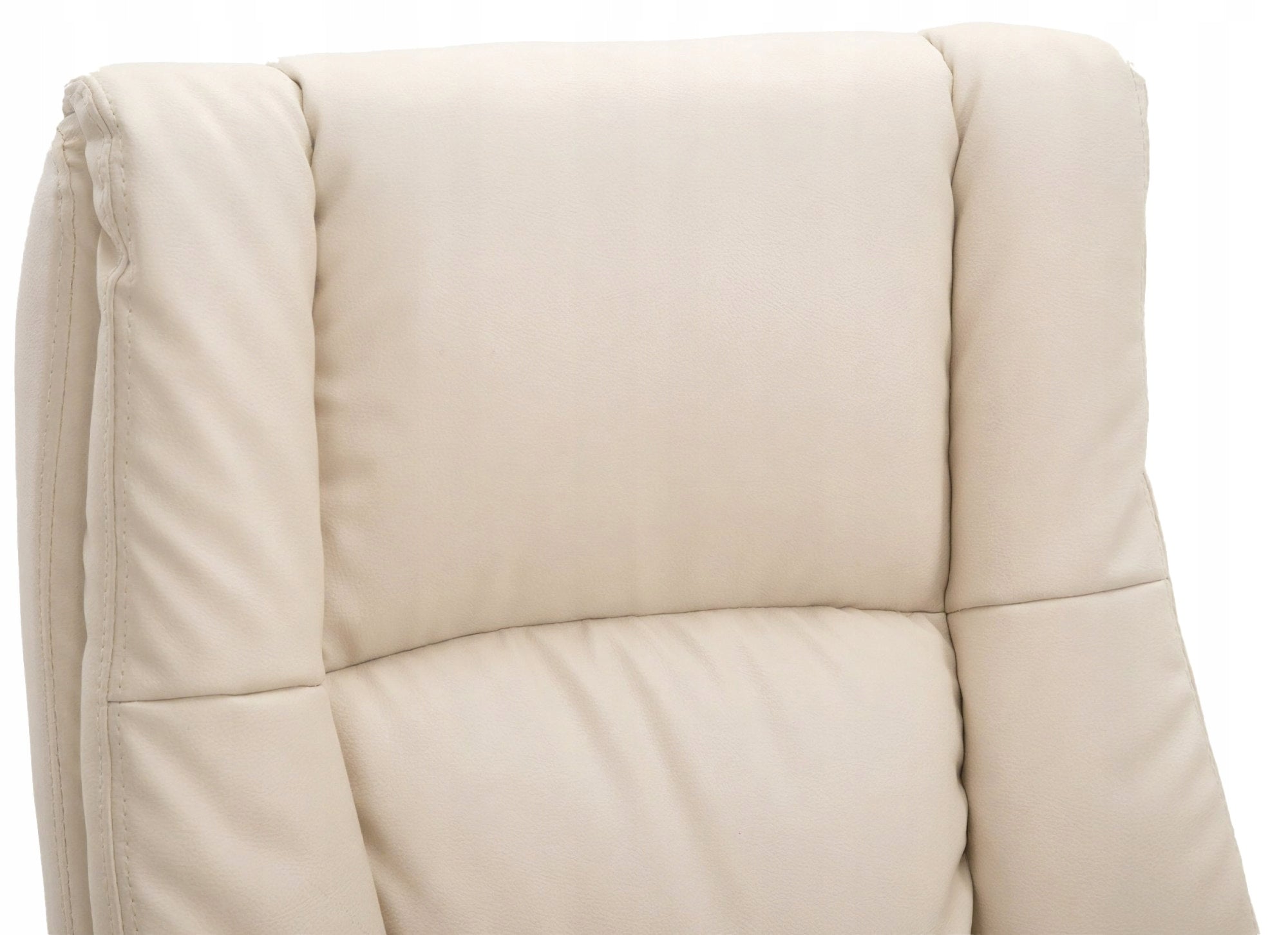 XL Sparta Faux Leather Office Chair, Cream Packaging status original