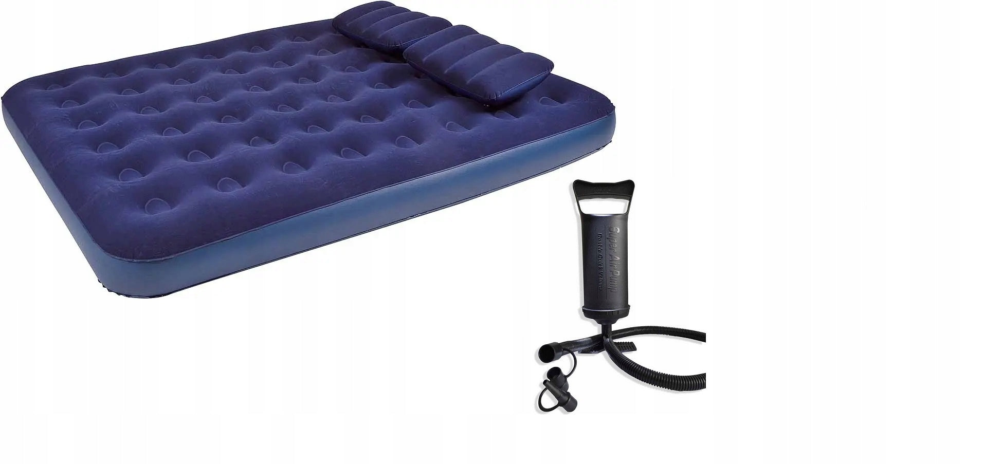 XL inflatable mattress set AVENLI 203x152x22 Avenli Manufacturer code Materac welurowy