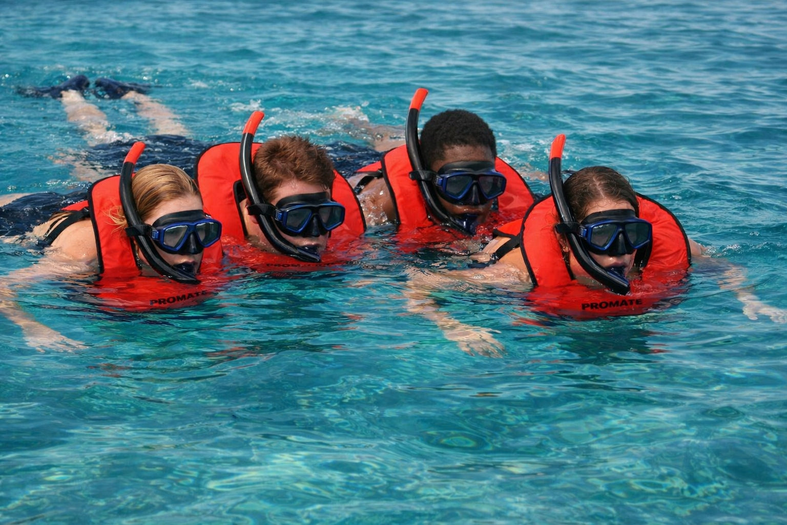 XL orange Promate buoyancy vest for swimming snorkeling Model X0013GXMJH