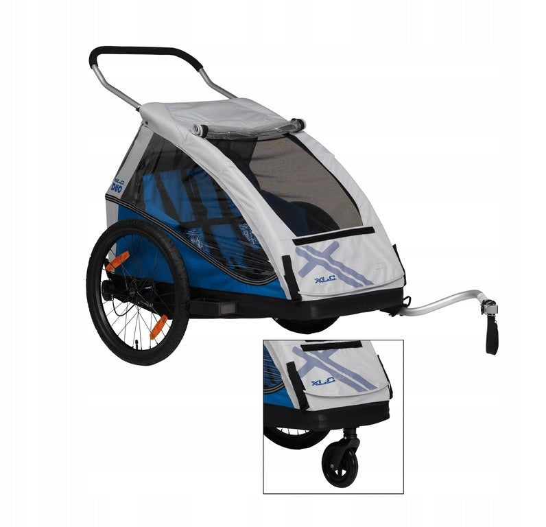 XLC TRAILER crooozer 2 person DUO TROLLEY JOGGER 3w Brand XLC