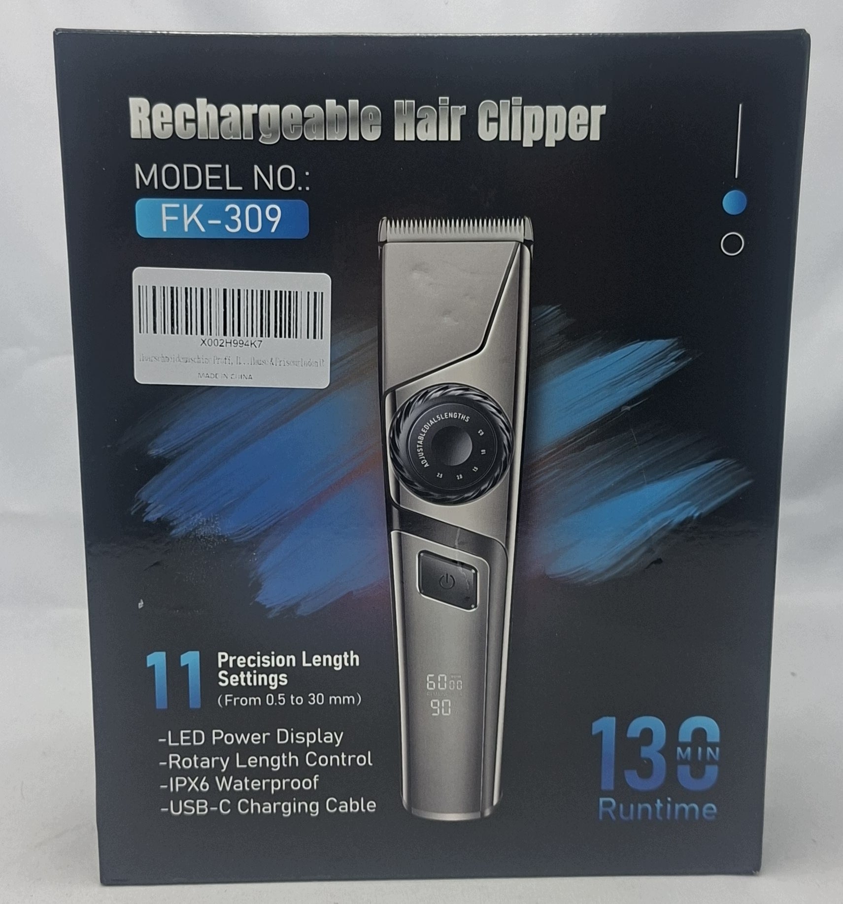 XO CF16 Wireless Hair Clipper with Display Packaging status original