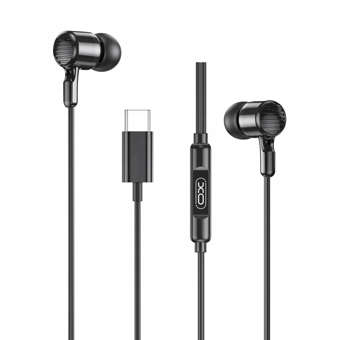 XO EP81 USB-C Wired Earbuds Black