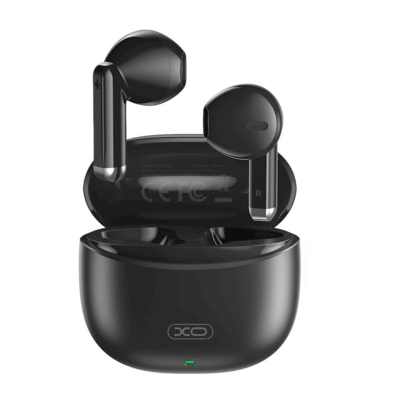 XO Wireless Bluetooth Headphones X33 TWS Black Earbuds with Microphone