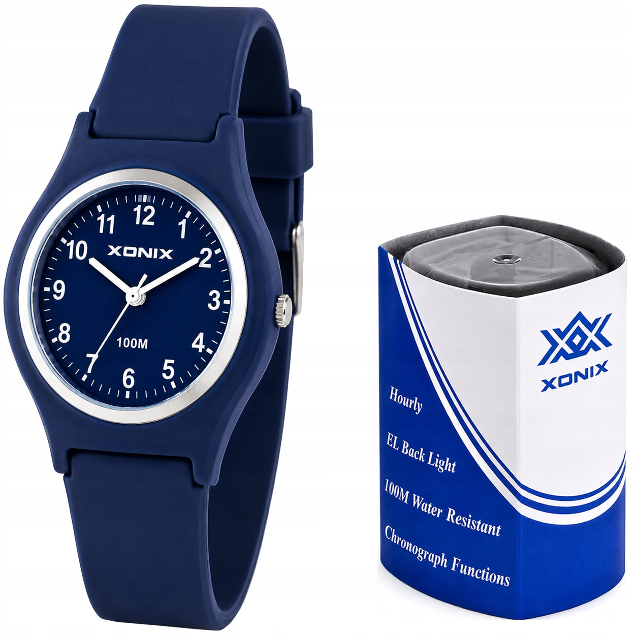 XONIX Women's Navy Blue Analog Watch 10 ATM Waterproof