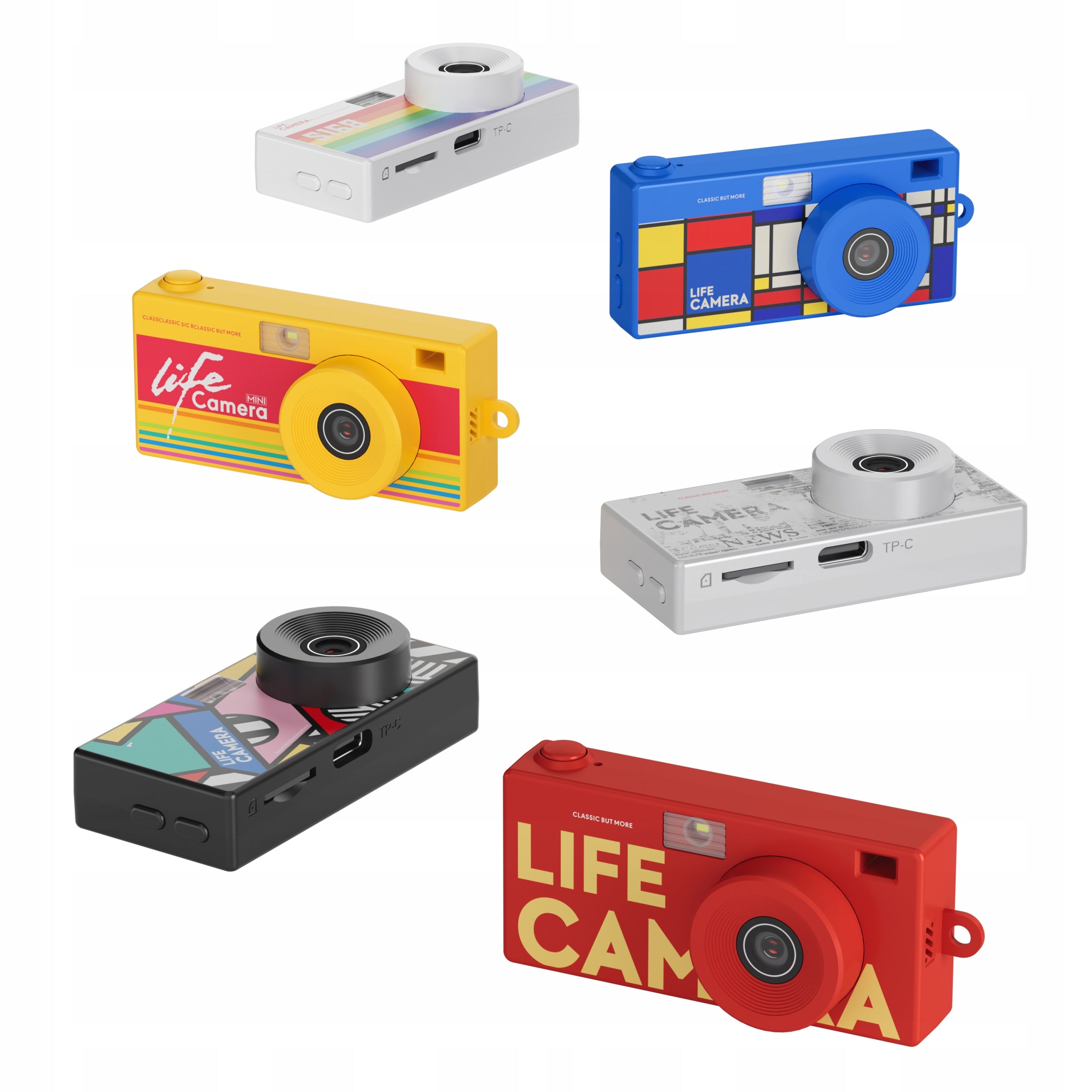 XREC X9 Mini camera RETRO 2K COLLECTIBLE PATTERN 6 Manufacturer code X9 Retro Abstrakcja