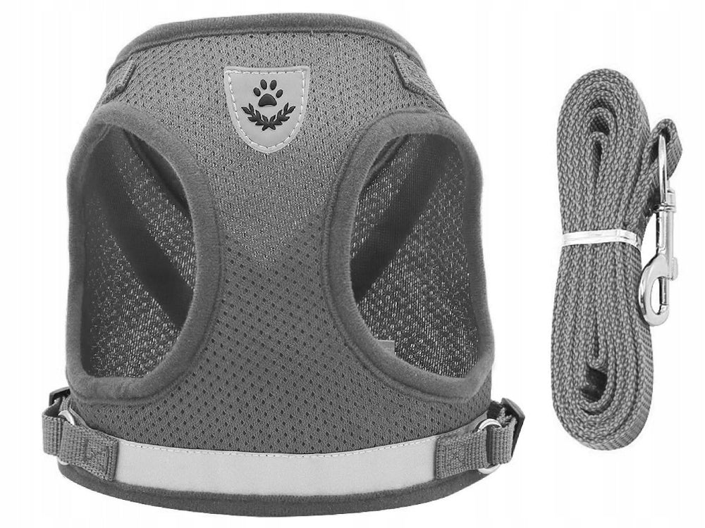 XS Pressure-Free Harness for Rabbit Cat Dog Soft Reflective Leash Packaging status original