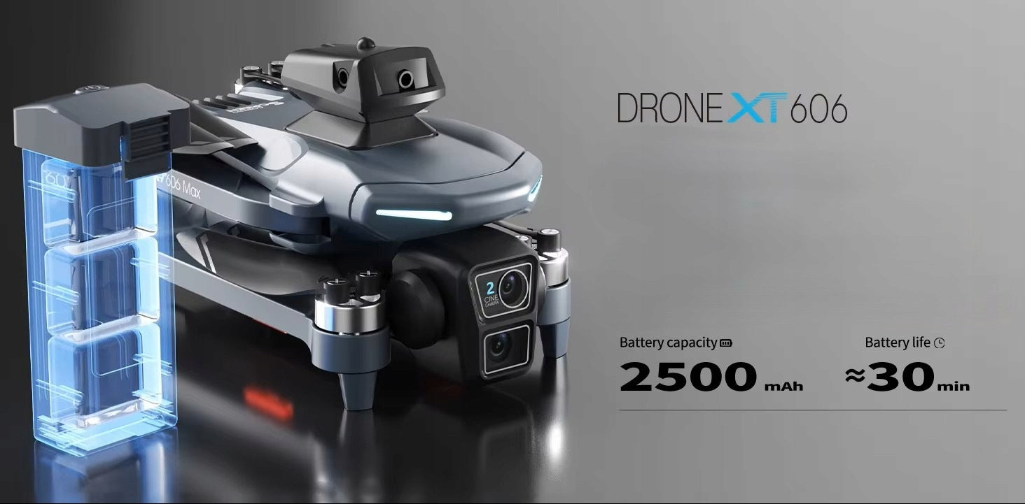 XT606 GPS WiFi FPV 4K Drone With 5,6" Screen EIS Camera Brushless Packaging status original