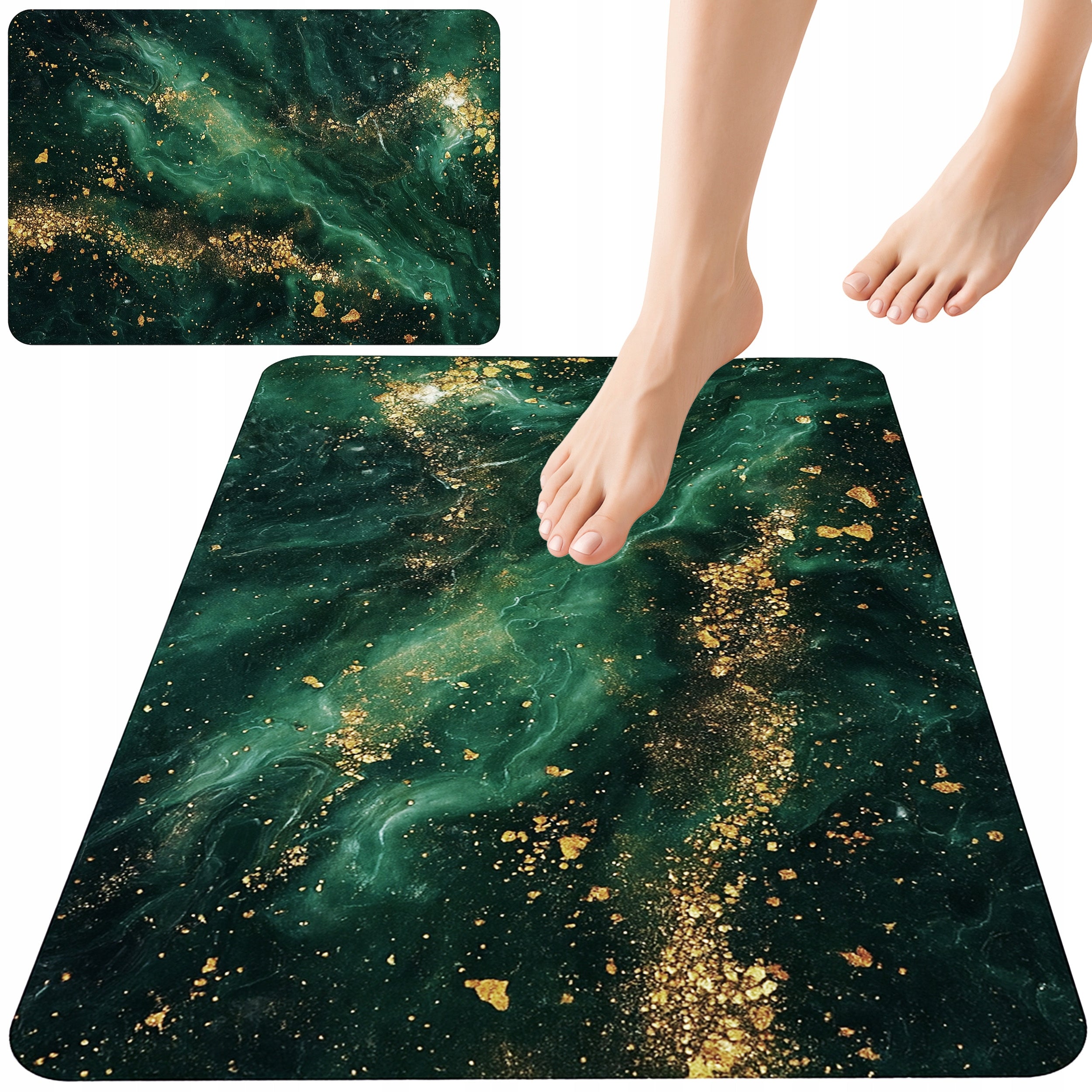 XXL BATHROOM MAT NON-SLIP QUICK-DRYING ABSORBENT RUG 50 x 80 cm
