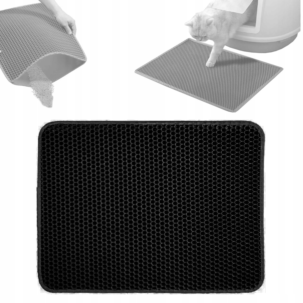 XXL CAT LITTER BOX MAT FOR LITTER WIPER SOFT NEW MODEL 60x45