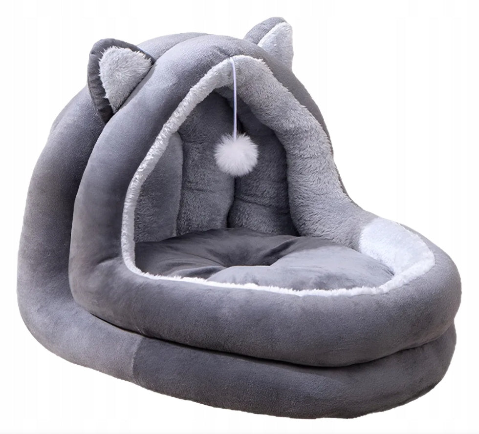 XXL CAT PLAYPEN BED large cottage with pillow warm soft kennel 40x50 Kind cat house