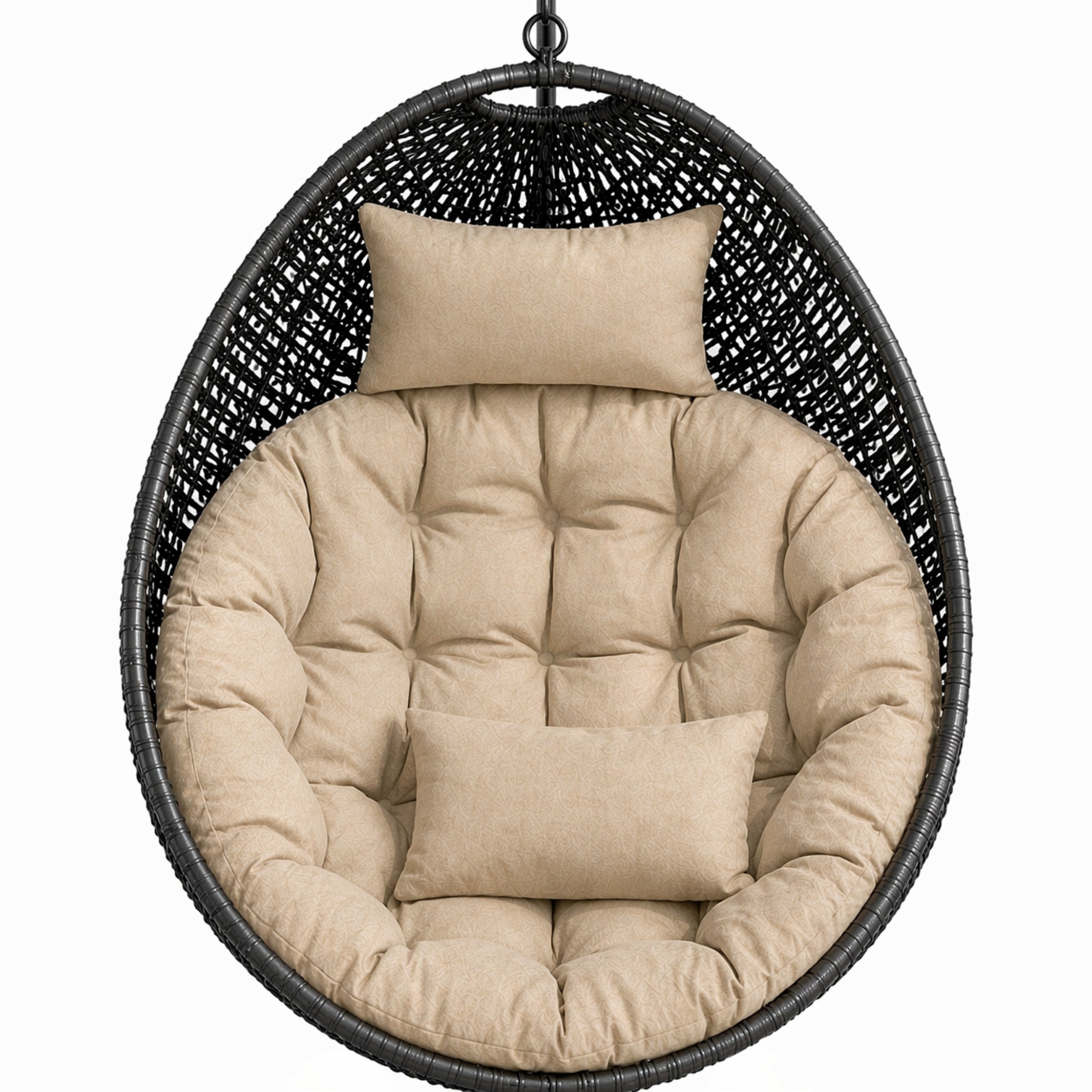 XXL Cocoon Swing Cushion Thick Soft Waterproof Garden PREMIUM Pillow width 128 cm
