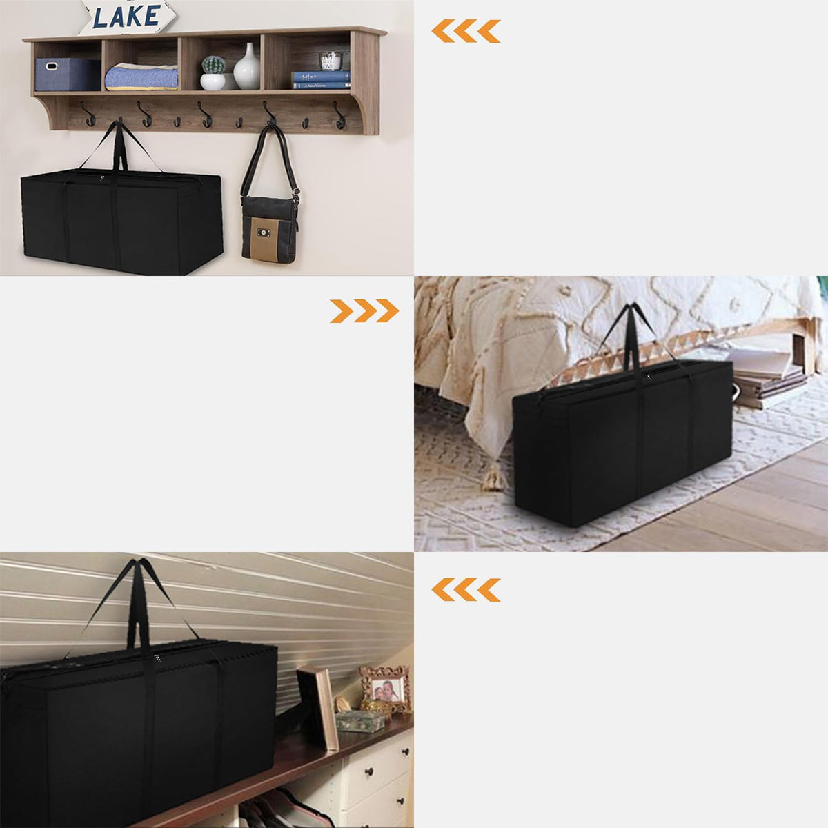 XXL Extra Large Utility Bag Zippered Waterproof Color black