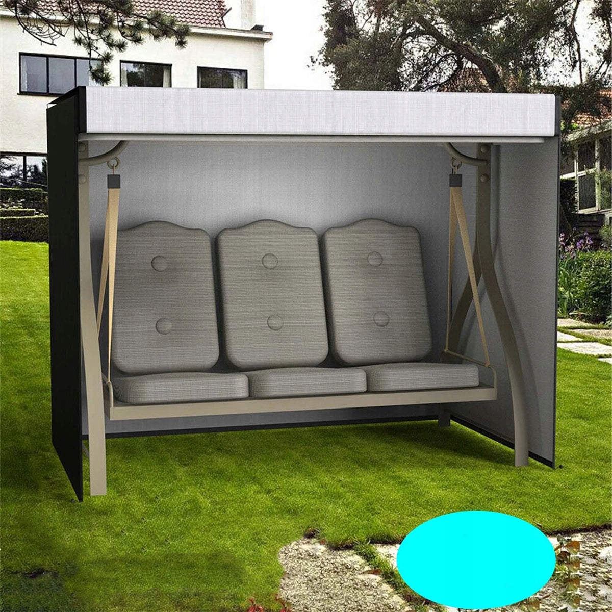 XXL GARDEN SWING COVER Waterproof Tarpaulin 220*125*170 cm Product width 125 cm