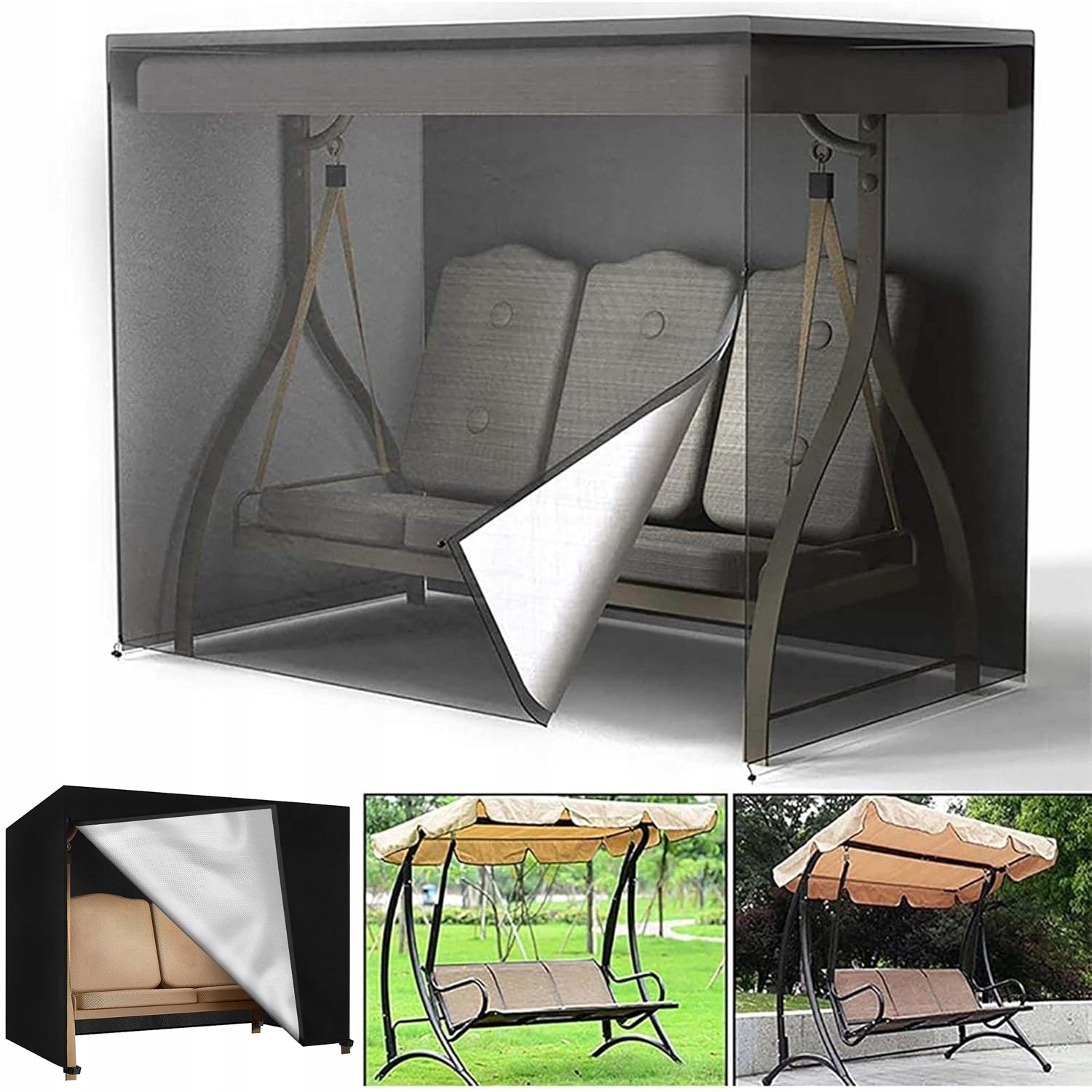 XXL GARDEN SWING COVER Waterproof Tarpaulin 220*125*170 cm