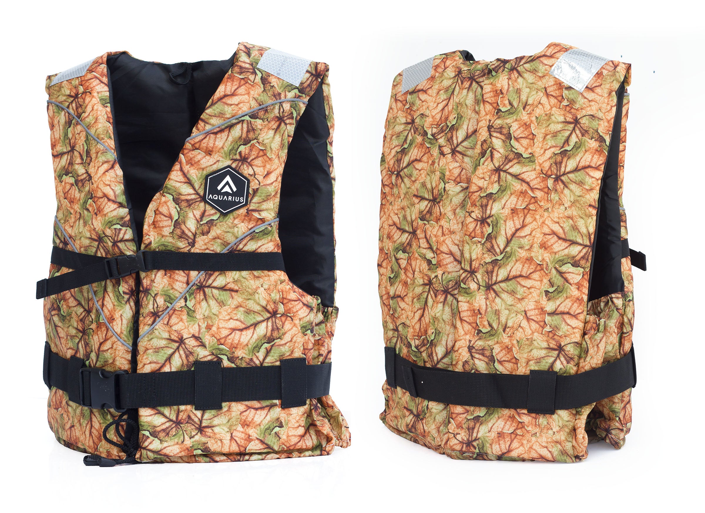 XXL LARGE LIFE VEST CAMO SAFETY VEST FOR FISH ON PONTOON