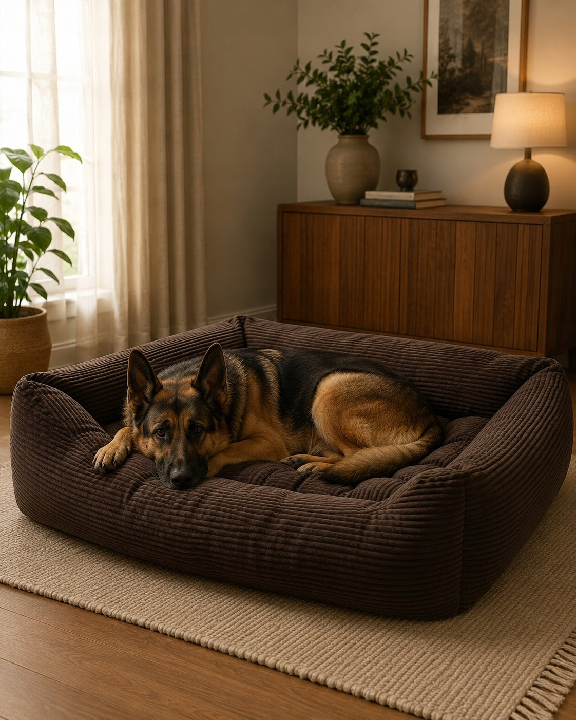 XXL Large Dog Bed For Labrador Comfortable Bedding Corduroy 100x80 Trade name Legowisko dla psa Dar-Mal 100x80 cm