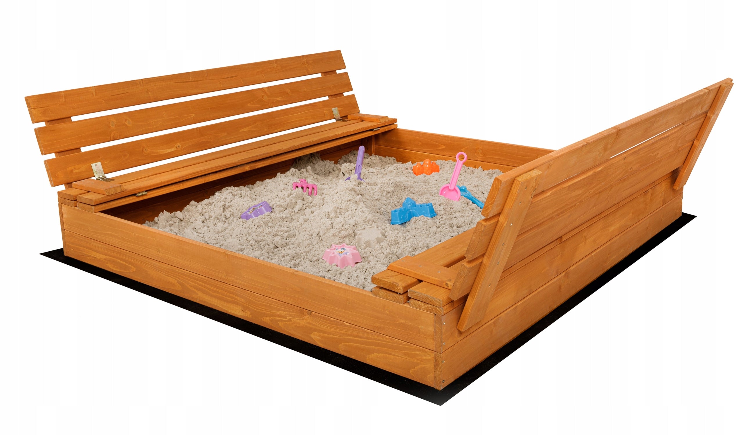 XXL Large Sandbox Impregnated Wooden Lockable 150 cm SAFE Kind wooden
