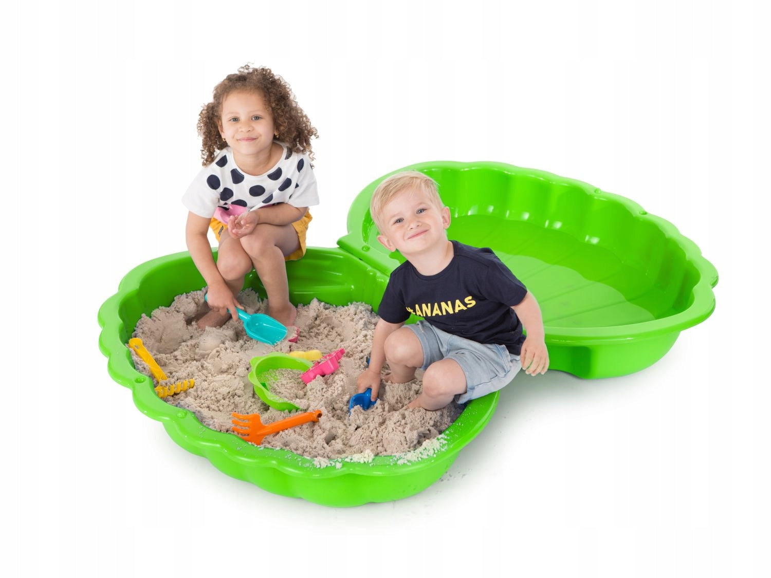 XXL MEGA LARGE SANDBOX PLASTIC POOL 2IN1 PREMIUM SHELL + toy Kind plastic