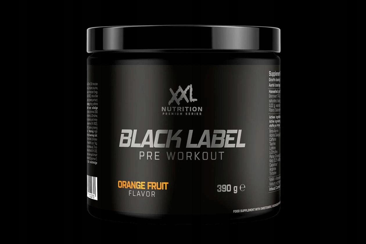 XXL Nutrition Black Label - Pre Workout Orange Fruit PUMP