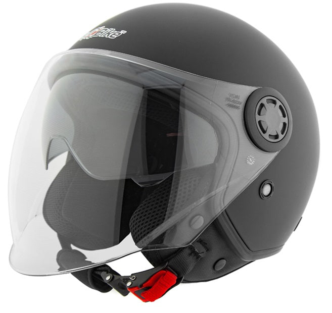 XXL Open Helmet for Scooter with Blend for Scooter Motor Scooter Black Mat