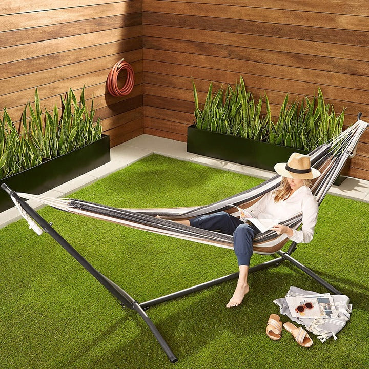 XXL PREMIUM GARDEN HAMMOCK + STRONG STEEL FRAME Manufacturer Italform