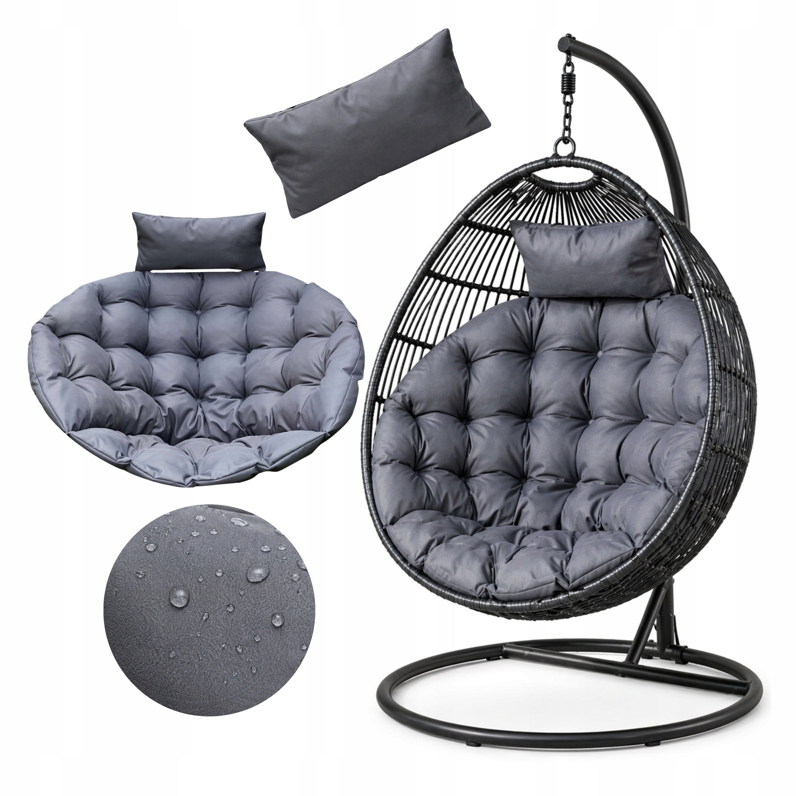 XXL Swing Cocoon Pillow Thick Soft Waterproof Garden PREMIUM
